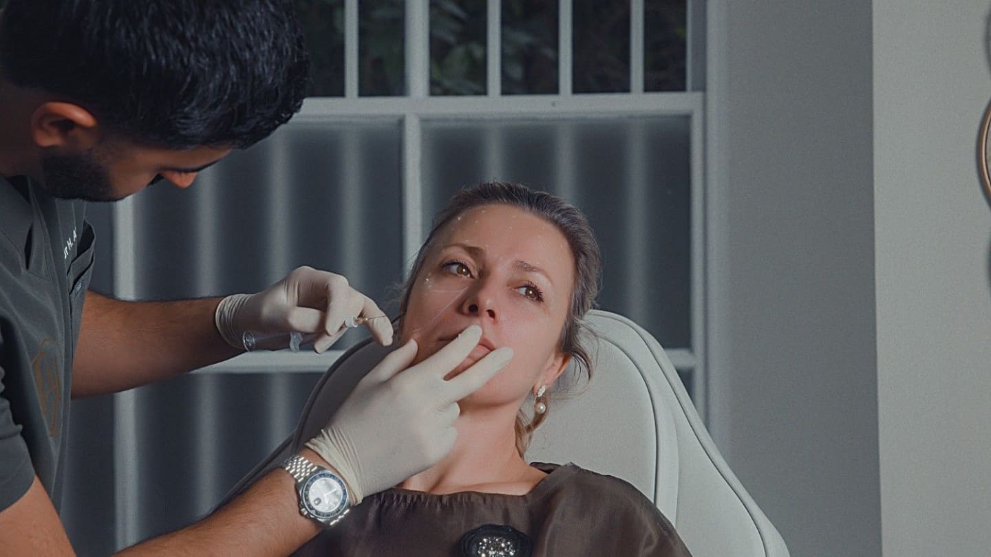 Female Patient getting Treatment at Dr Hass Clinic