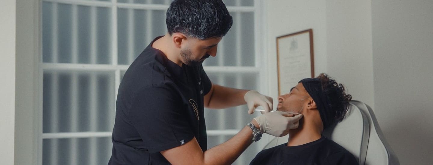 Jawline Filler Treatment Stage Image - Dr Hass Clinic