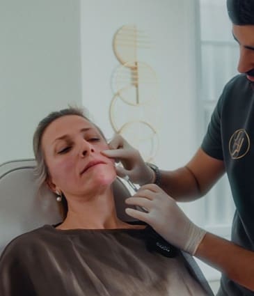 Nasolabial Filler Treatment Stage Image - Dr Hass Clinic