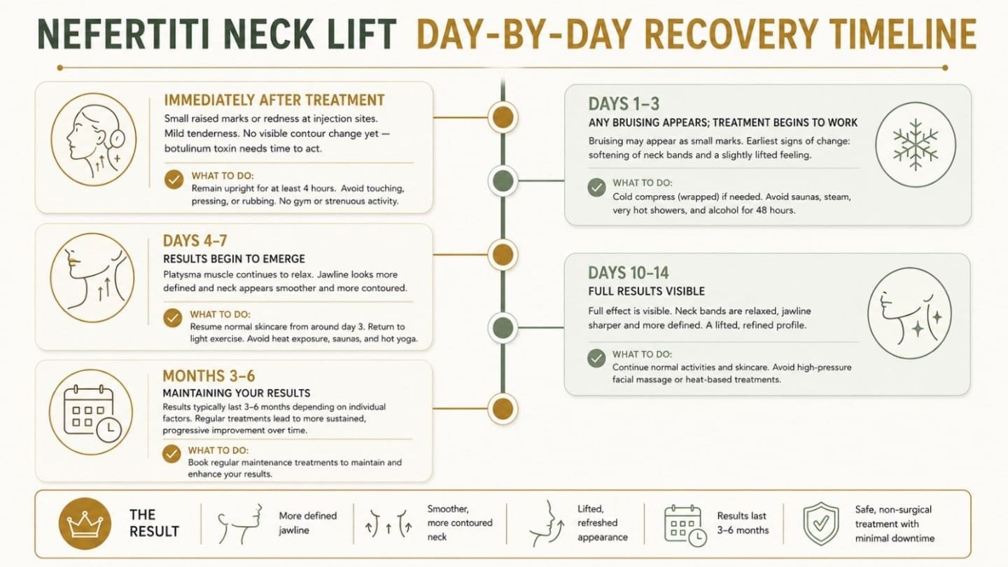 Nefertiti Neck Lift Recovery and Aftercare - Dr Hass Clinic