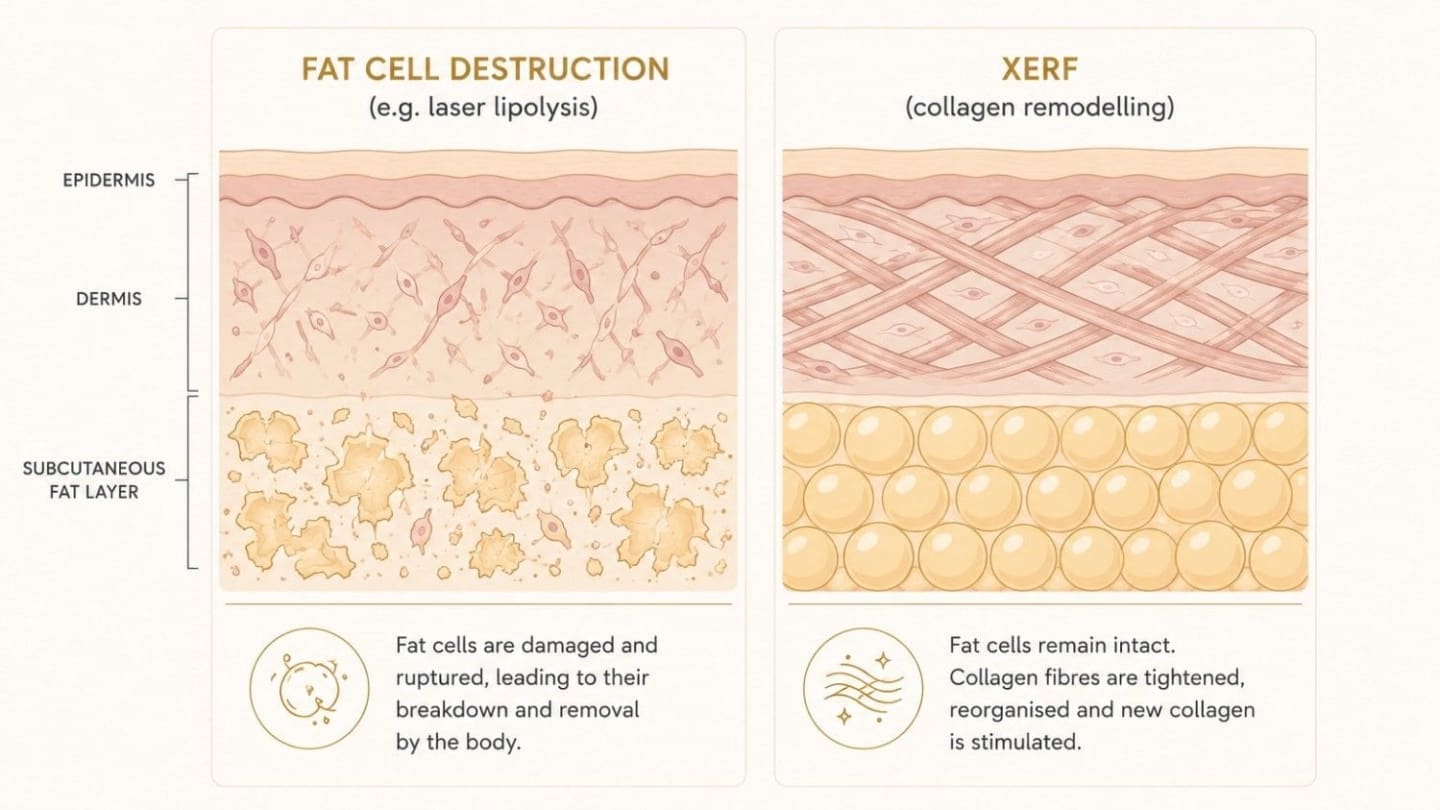 XERF vs Fat Cell Destruction - Dr Hass Clinic